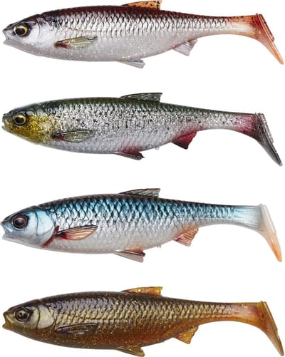 Savage Gear 3D River Roach - Clear Water Mix - 8cm - 5g  - 4 Stuks - Shad - Assorti