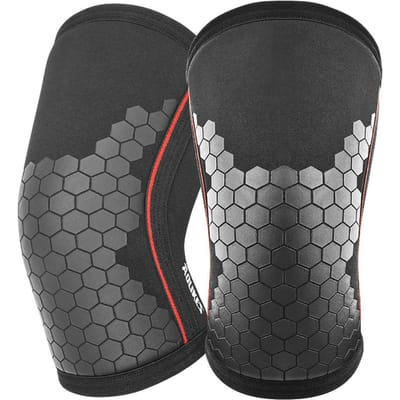 Aolikes Elleboogmouwen 7mm (1 paar) - Ervaring met Hoge Prestaties Elleboogmouw Ondersteuning Voor Gewichtheffen Gewichtsoefeningen en Powerlifting S