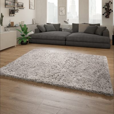 Paco Home Hoogpolig Vloerkleed Woonkamer Shaggy Langpolig Modern Eenkleurig Patroon 120x160 cm