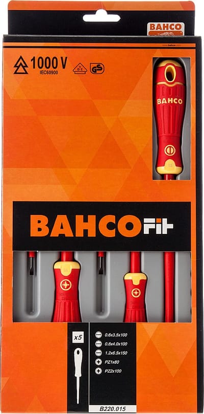 Bahco B220.015 5 delige schroevendraaier set