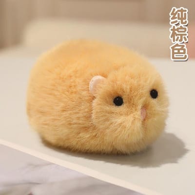 Creatieve Muis Pop Pluche Cartoon Gouden Hamster Rat Pop Zacht Oversized Dierlijke Figuur Kinderen Cadeau Verjaardag 13cm geel