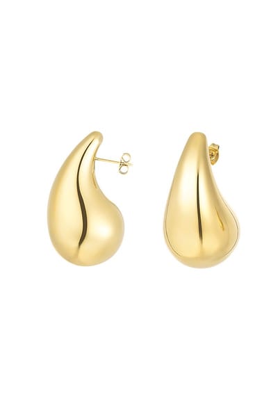 Bijoutheek Oorknoppen Big drop xl Goud