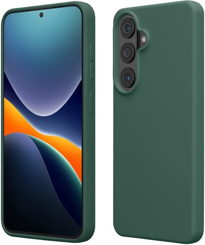 kwmobile telefoonhoesje geschikt voor Samsung Galaxy S26 Plus - Hoesje met siliconen coating - Smartphone case in dennengroen