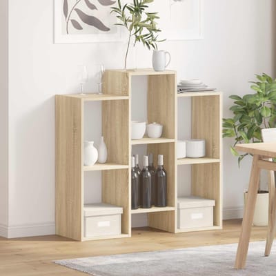 vidaXL - Dressoir - Sonoma - Eik - 90 - x - 30 - x - 90 - cm
