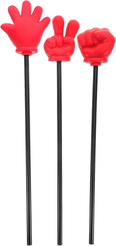 Handpointers Set - Interactieve Stokken - Klaslokaal Spelletjes - Lichtgewicht Schuim Materiaal - 50 cm Lengte - Diverse Kleuren