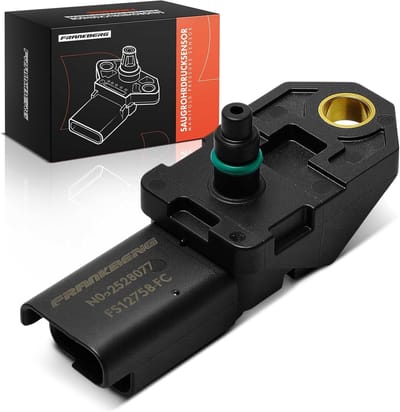 Druksensor - Manifold Sensor - Motorprestaties Optimaliseren - Directe Vervanging - 8x8x8 cm - Zwart