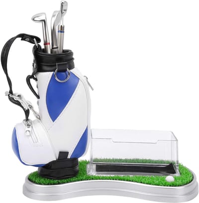 Dailygoods - Golf Desktop Gift - Golfsouvenir - Gepersonaliseerde Golfherinneringen - Penhouderset - Aangepaste Golfherinneringen - Perfect voor Golfl...