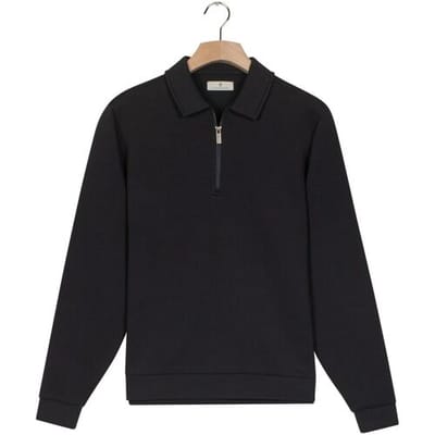 Thomas Maine Trui Polo Half Zip Collar Sweatshirt Navy / male