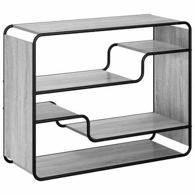 vidaXL - Dressoir - Grijs - Sonoma - 98 - x - 37,5 - x - 75,5 - cm - Bewerkt - hout