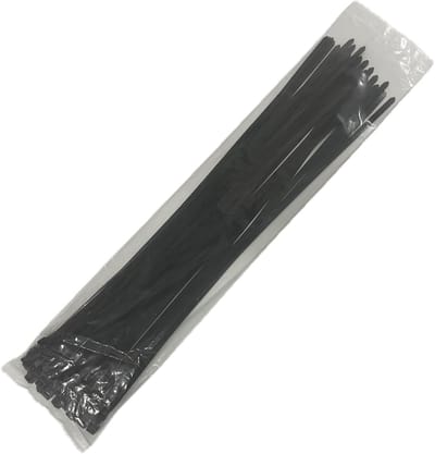 Dailygoods- Kabelbinders 600 mm - 80 kg Treksterkte - Zwart - UV-bestendig - Herbruikbaar - PA66/Nylon66 Materiaal - Ritsbanden