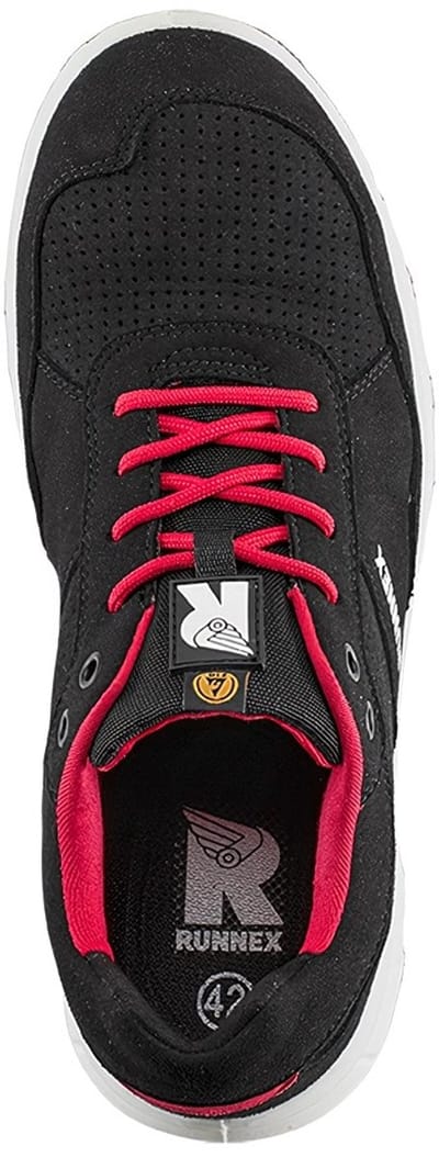 RUNNEX S1P-ESD-veiligheidsitalb -schoen FlexStar Zwart/Rood