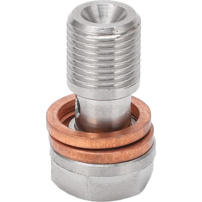 7 16 inch-24 Banjobout met 1,5 mm restrictor Roestvrij Staal voor Remleidingen Koppelingleidingen Turbo Olie Toevoer