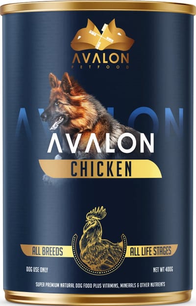 Avalon Petfood - Hondenvoer Natvoer - Kip - 12blikken x 410 gram