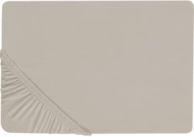 JANBU - Laken - Taupe - 90 x 200 cm - Katoen