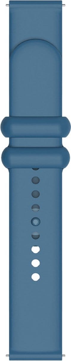 Siliconen bandje - geschikt voor Garmin Venu / Venu 2 Plus / Venu SQ / SQ 2 / Vivomove / 3 / Style / Vivoactive 3 / Vivoactive 5 / Forerunner 55 / 245 / 645 - blauw