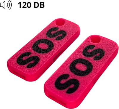 Noodfluitje - SOS- extreem luide noodfluit - 120 db- per 2 stuks - Roze - anti overval - zelfverdediging - vrouwen - kinderen - anti aanranding - alarm - afschrikken
