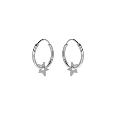 Luxenter Essential 925 Sterling zilveren gerhodineerde oorbellen