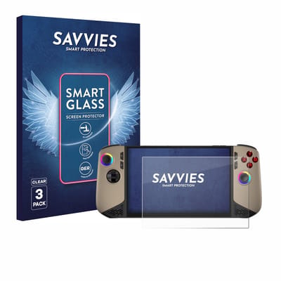 3 Stuks Savvies Screenprotector - geschikt voor MSI Claw 8 AI+ - beschermfolie glas transparant