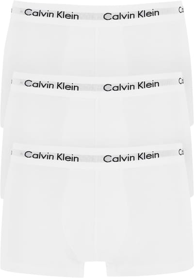 Calvin Klein Icon Cotton Stretch Low Rise trunks (3-pack) - lage heren boxers kort - wit