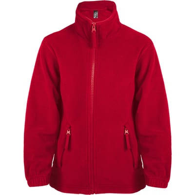 SOLS Kinderen/Kinderen North Zip-Up Fleece Jacket (Rood)