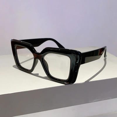 design Brillen oversized Brillen decoratieve foto's Stijlvolle dames Brillen Vormgezet Frame Stijlvol Vierkant Vormgegeven