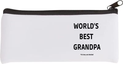 Akyol - world's best grandpa it's true we checked Etui - Opa - werelds beste opa - verjaardag - cadeautje voor opa - opa artikelen - kado - geschenk - 20 bij 9 cm