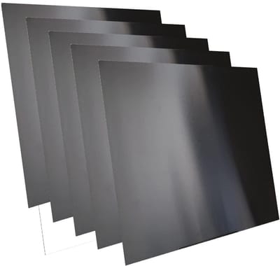 Aluminium Platen - Metaalplaten - Doe-het-zelf - Gemakkelijk te vormen - 200x200mm 5 stuks - Zwart