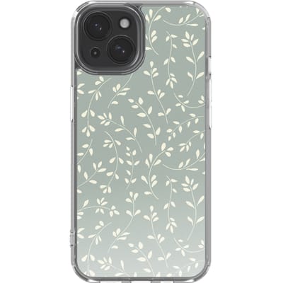 imoshion Hoesje - Geschikt voor Apple iPhone 15 - Design hoesje - Smoke Green Flowers