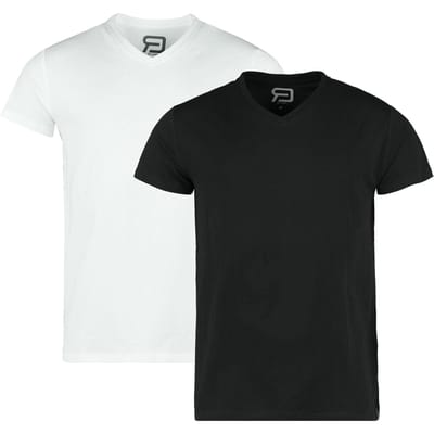 R.E.D. by EMP T-shirt - T-shirts (Set van 2) - S tot XXL - voor Mannen - zwart-wit