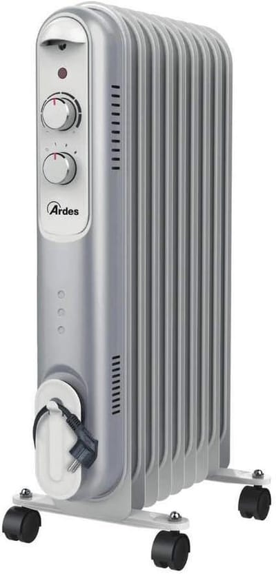 Oliekoeler met 9 verwarmingselementen, 2000 W – Radiator met thermostaat en indicatielampje voor optimale temperatuur