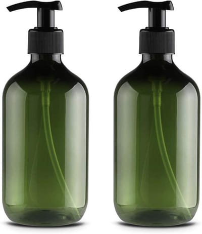 Set van 2 Lege Plastic Pompflessen van 500ml - Herbruikbare Flessen voor Lotion, Shampoo en Douchegel - Ideaal voor Toilettas en Badkameropslag