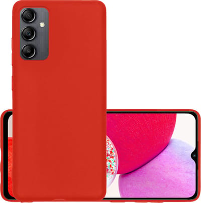 Hoesje - Geschikt voor Samsung Galaxy A14 - Sterk & Shockproof - Hoes Cover - Siliconen Case - Rood