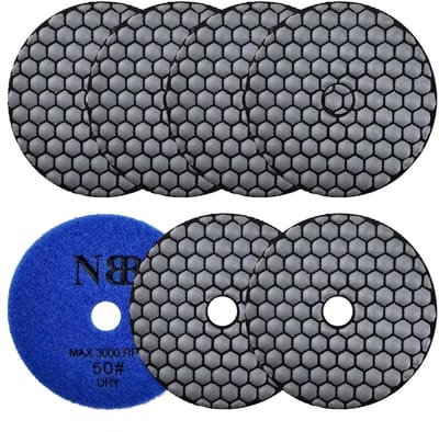 Diamant polijstpads - Schuur renovatie schijf - Droog polijsten steen - Hoge glans afwerking - 100mm diameter