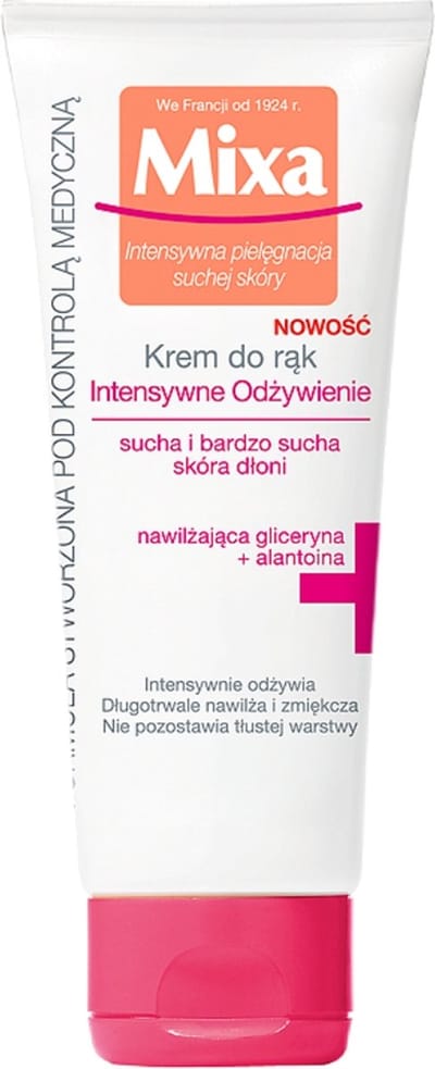 Mixa - Intensywna Pielegnacja Suchej Skóry intensywnie odżywiający krem do rąk 100ml