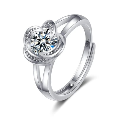 N3 Collecties Sprankelende AAA Zirkoon Clear CZ 925 Sterling Zilveren Vingerring voor Dames