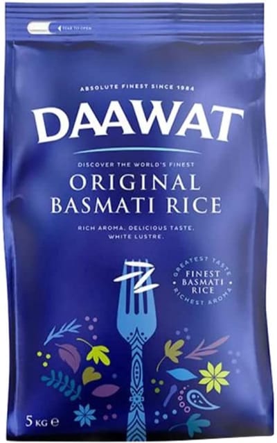 Daawat Original Basmati Rijst, 10kg (2x5kg)