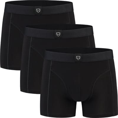 A-dam Jelle 3-Pack - Boxershort - Biologisch Katoen - Onderbroek - Ondergoed - Heren - Volwassenen - Zwart