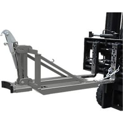 Bauer vatenheffer RS-I/D 91, voor vorkheftruck, 1 x 110 tot 200 dekselvaten, L 1285 x B 585 x H 810 mm, tot 800 kg, staal, muisgrijs