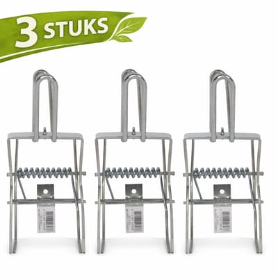 Tuilana ® - Mollenklem - 3 Stuks - Professionele Mollenklemmen - Mollenbestrijding - Mollenverjager - Mollenvanger - Mollenval