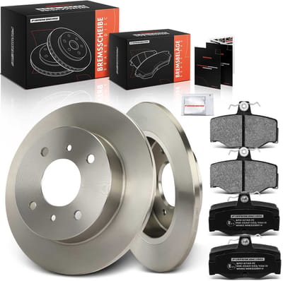 Frankberg 2x remschijven 4x remblokken achteras voor Nissan