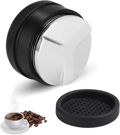 Famanu Koffieverdeler 58mm Roestvrij Staal Hoogte Verstelbare Espresso Verdeler Barista Accessoires Gereedschap voor Koffiemachine