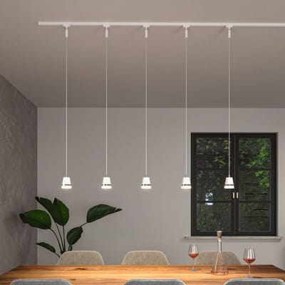 Paulmann 95629 URail Hanglamp Cone GU10 max. 10W dimbaar 230V signaal wit railsysteem - lamp vrij te kiezen