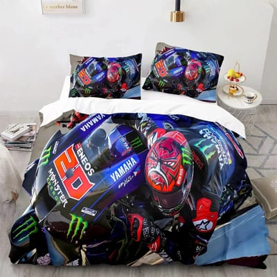 3D Print Marc Marquez 93 Beddengoed Set Dekbedovertrek Bed Set Dekbedovertrek Kussensloop Dekbedovertrek King Queen Size Jongens Volwassenen Beddengoed 70x133cm 2pcs