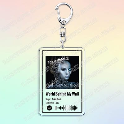 Tokio Hotel Band Muziek Sleutelhangers voor Vrouwen Accessoires Tas Automatisch Schrei Tom Bill Kaulitz Liedjes Sleutelhangers Sieraden Fans Cadeaus black