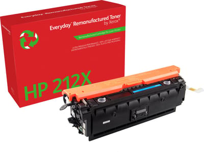 Everyday™ Cyaan Toner van Xerox is compatibel met HP 212X (W2121X), Hoge capaciteit