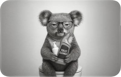 Badmat 80x50 cm - Antislip - Koala - Bril - Toilet - Badmatten voor badkamer - Badkamermat - Douchemat - Badkamer mat