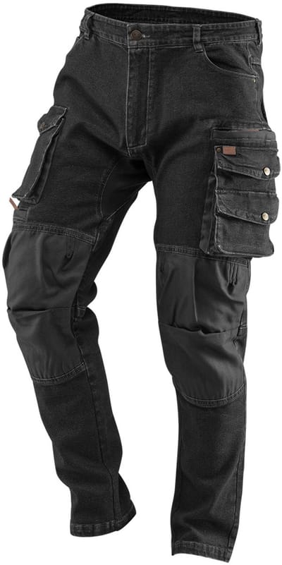NEO DENIM - Werkbroek - Zwart - XS - CE Certificaat