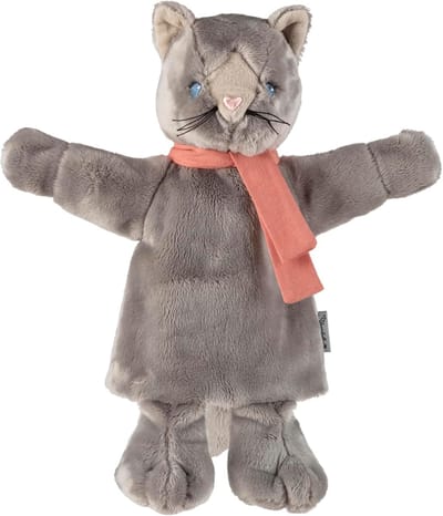 Zachte Handpop Kat voor Kinderen - Speelgoed voor Poppenkast, Rollenspel en Verhalen Vertellen