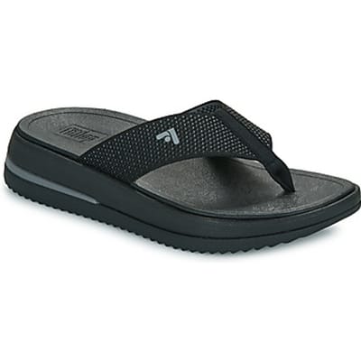 FitFlop Surff Two-Tone Webbing Toe-Post Sandals ZWART - Maat 39