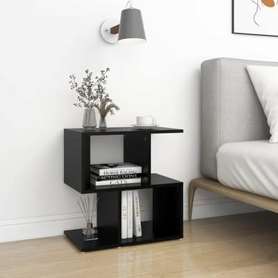 Nachtkastje Opbergunit - Bedkast Slaapkamerkast - Spullen Opbergen - Elegant Design - 50x30x515 cm - Zwart